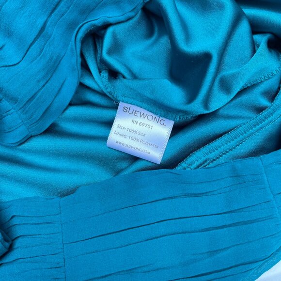 Vintage Y2K Sue Wong Silk Beaded Dress - Picture 15 of 16